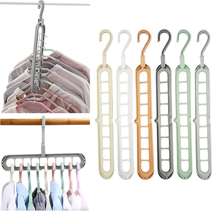 Magic Rotating Hanger ( 9 in 1 smart hanger)